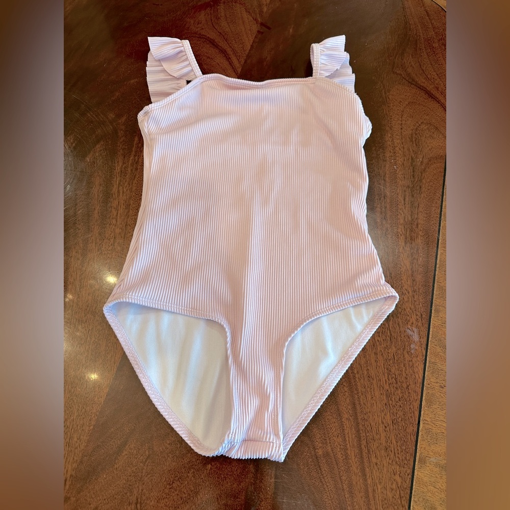 Chelsea & Violet Girls, Light pink ribbed one piece, size 12